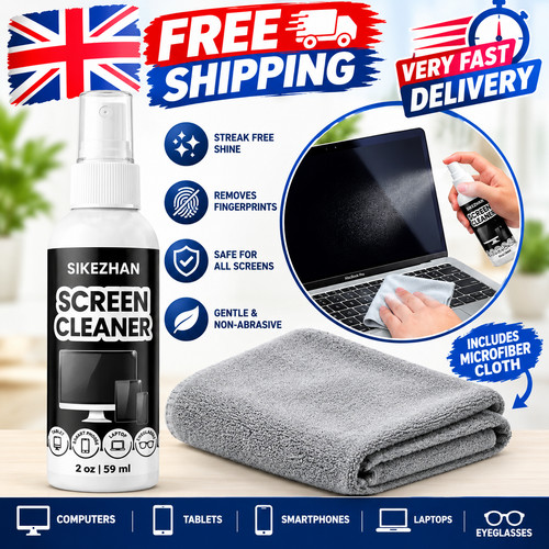 Screen cleaner kit - screen, spray